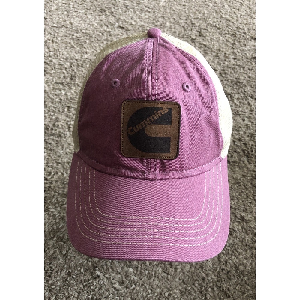 Purple Cummins Trucker Hat Mesh Cap Women's OSFA Strapback
